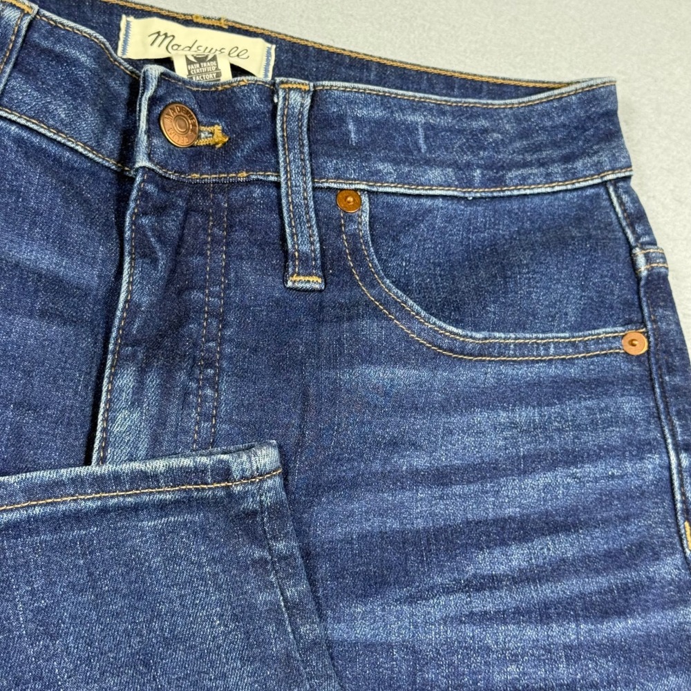 Madewell Curvy High-Rise Skinny Jeans Dark Wash Blue Denim Womens 30